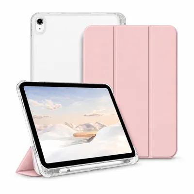 Produktbild von Hülle für iPad Air 11 & 10,9 Zoll M4 2026, M3 2025, M2 2024, Air 5 & 4 – Klapphülle mit transparenter Rückseite, Stifthalter & Standfunktion