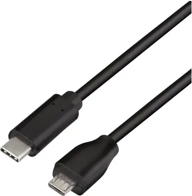 Immagine prodotto di Logilink USB 2.0 Kabel, C/M zu Micro-USB/M 0,5m schwarz
