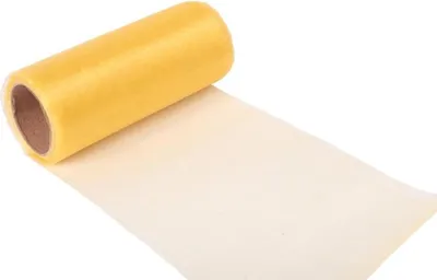 Zdjęcie produktu dla Organza żółta na szpuli