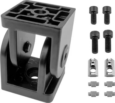 Produktbild von KLAK 40 - Gelenkverbinder Gelenk Winkelverbinder Nut 8 für Aluprofil 40-er schwarz - 1 Stück