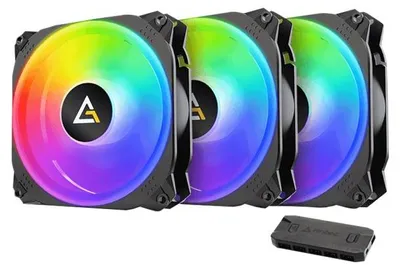 Image de Antec 0-761345-99938-0 Lüfter Antec PRIZM X 120 ARGB 3+C (3*120mm + Controller) retail
