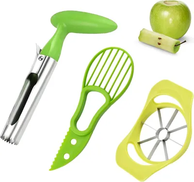 Image de Coupe-pomme et épépineur - 3 pièces - Efficace et facile à utiliser