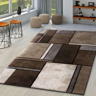 Produktbild von TT Home Wohnzimmer Teppich Kurzflor Abstrakt Geometrisch Design Used Look Modern Größe 240x330 cm