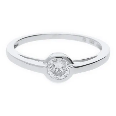 Produktbild von Ring Weißgold 333 mit Zirkonia JL13-07-0031 JuwelmaLux Größe 56