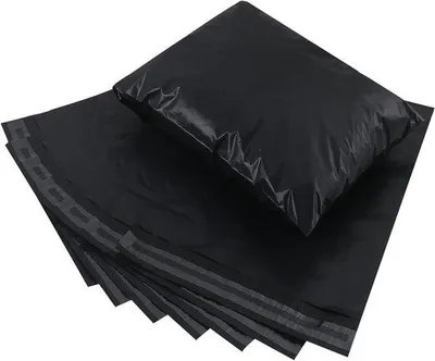 Produktbild von Famanu Versandtaschen - Sicherer Versand - 25 x 35 cm, 100 Stück - Schwarz