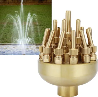 Produktbild von 1in DN25 3 Tier einstellbare Brunnen Düse Spray Sprinkler für Garten Teich Wasserlandschaft Dekor
