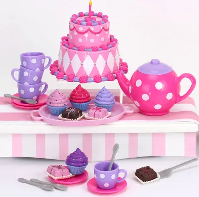 Produktbild von Sophia's - 18 "Puppe - kleines Teeparty -Set - Pink