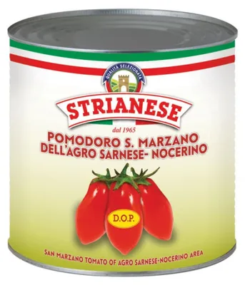 Zdjęcie produktu dla Strianese San Marzano włoskie pomidory w puszce 2,5kg