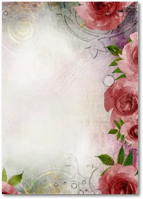 Produktbild von Motiv Briefpapier (Blumen-5003, A4, 100 Blatt). Einseitig bedrucktes Briefpapier, beschreibbar, für alle Drucker/Kopierer geeignet