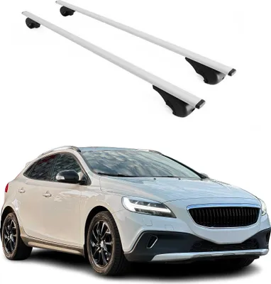 Produktbild von Dachträger Grundtäger für Volvo V40 2012-2019 75kg Metall Silber 2 tlg