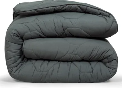 Produktbild von DoubleDry 2 in 1 Bettdecke 240x200 cm - Waschbare Bettdecke Ohne Bezug - Anthrazit