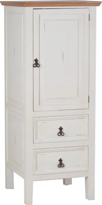 Produktbild von MiaMöbel Küchenmodul Mexico Möbel 63x155x65 cm Landhausstil Massivholz Pinie Weiß