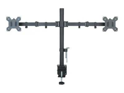Obrázek produktu pro Stojan Techly - pro 2 LCD displeje - černý - velikost obrazovky: 33-68,6 cm (13"-27")