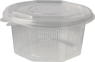 Produktbild von PAPSTAR Verpackungsbecher eckig mit Klappdeckel 500 ml 50 Stück