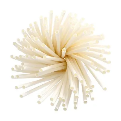 Produktbild von Trinkhalme, Papier Ø 6 mm · 20 cm weiss