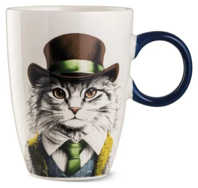 Immagine prodotto di Gilde Tasse Human Essence Katzenmotiv, Becher, Kaffeetasse, Katze, Porzellan, Ø 9 cm, 81535