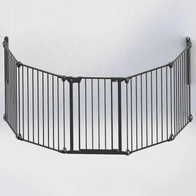 Produktbild von Noma Schutzgitter mit 5 Elementen Modular Metall Schwarz 94238