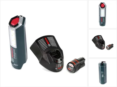 Obrázek produktu pro Akumulátorová lampa Bosch Professional GLI 12V-300 + 1x akumulátor GBA 12V 2,0 Ah + nabíječka GAL 1230