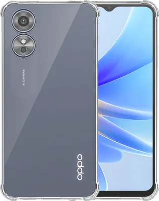 Image de Smartphonica Coque de téléphone pour Oppo A17 /
  A17K Transparent Shockproof - Coque arrière TPU SIlicone antichoc avec
  Bumper Transparent