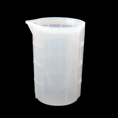 Image de Récipient de mesure en silicone, 750 ml, pour résine époxy, récipient de mélange, outils de moulage, sans BPA