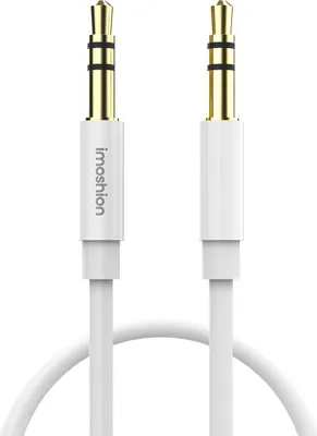Productafbeelding van imoshion AUX kabel - 3,5 mm / Jack audio kabel - Male to male - 1 meter - Wit
