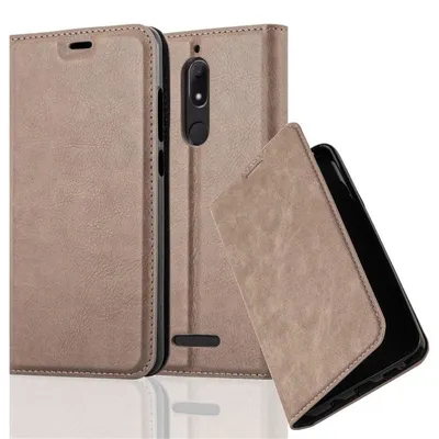 Image de Cadorabo Housse pour WIKO VIEW Housse de protection marron Etui pour téléphone portable Case Cover Fermeture magnétique