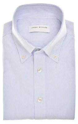 Produktbild von Hellblau gestreiftes Hemd John Miller Tailored Fit Baumwolle