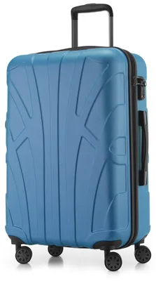 Produktbild von Reisekoffer ABS Hartschale, 66x44x27 cm, 58 L, erweiterbar, TSA Schloss, 4 Doppelrollen, für Reisen