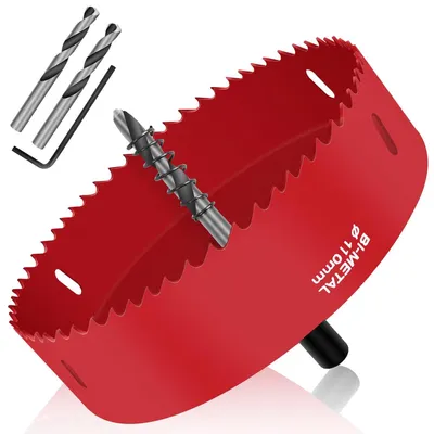 Produktbild von Bi-Metall Lochsäge 110 mm, für Holz, Aluminium, Eisen, PVC, Multifunktionales Werkzeugset