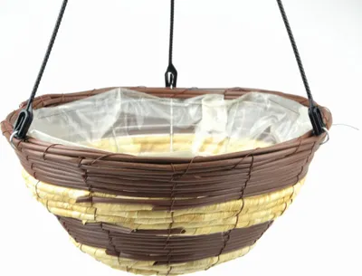 Produktbild von DIXIE STORE Blumentopf Hängend Technoratan Blumenampel - 30 x 30 x 14 cm