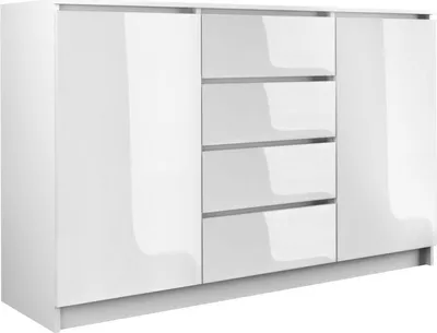 Obrázok produktu pre Komoda so 4 zásuvkami 2 skrinky 140 cm WC skrinka príborník príborník sv