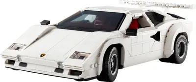 Produktbild von LEGO Icons Lamborghini Countach 5000 Quattrovalvole, Modellauto, Geschenk für Erwachsene, Bauset zum Sammeln, Sammlerstück Modell mit Scherentüren, Kofferraum, Motorhaube und V12-Motor 10337