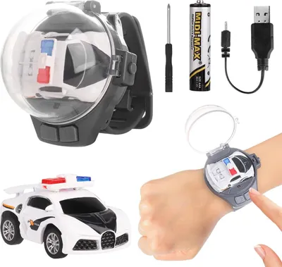 Produktbild von Mini-RC-Auto mit abnehmbarer fuer Kinder, 2,4 GHz, LED-Beleuchtung, USB-Ladefunktion, Legierung, ab 2 Jahren, Weiss