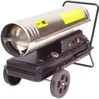 Produktbild von Bauheizer Edelstahl Heizkanone 55205 Diesel 30kW Heizung Ölheizgerät Bautrockner