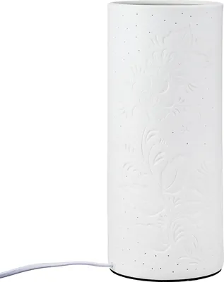 Produktbild von Gilde Tischleuchte, "Flower", Porzellan, weiß, VE 1, H. 20 cm, D. 12 cm 32145 4063387321454