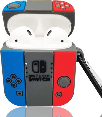 Produktbild von Silikon Hülle für Bluetooth Kopfhörer - 3D Cartoon Design - für Airpods 1 & 2