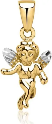 Produktbild von Anhänger Engelchen bicolor 333er Gelbgold + Weißgold (8K Gold) GP0200