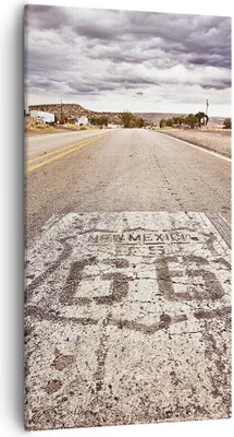 Produktbild von Bild auf Leinwand - Leinwandbild - USA Route 66 Reise - 55x100cm - Wand Bild - Wanddeko - Leinwanddruck - Bilder - Kunstdruck - Wanddekoration - Leinwand bilder - Wandkunst - PA55x100-2712