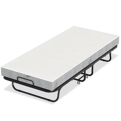 Produktbild von Jopassy 90x200cm skladacia posteľ pre hostí Skladacia posteľ s matracom do 150 kg, na kolieskach Prenosný dizajn