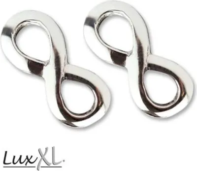 Produktbild von LuxXL Silber Ohrstecker „Infinity“ Ohrringe
