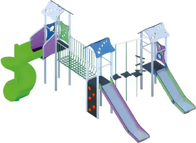 Produktbild von Spielplatz Hochwertigkeit Rutschbahn Erlebnisspielplatz Freiluftspielplatz