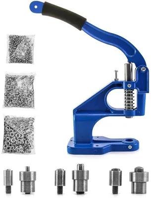 Obrázok produktu pre Ručné nožnice na spracovanie kože s 3 rezacími čepeľami (6/10/12 mm) a 1500 očkami