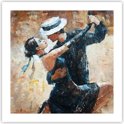 Produktbild von Poster - Poster ohne Rahmen - tanzen sie - 50x50 cm - Wand Bild - Wanddeko - Wandbilder - Kunstposter - Wandposter - Bilder - Kunstdruck - Wanddekoration - Wandbild - P2XAC50x50-3773