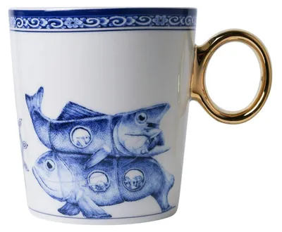 Heinen Delfts Blauw – Becher Sterrenbeeld Vissen – Bild 1