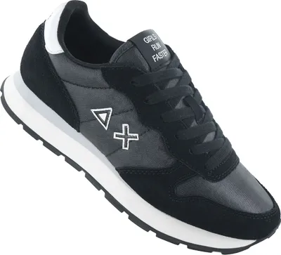 Image de SUN68 Ally Bright Suede and Nylon - Baskets pour femme, noir Z44203-11, taille 39