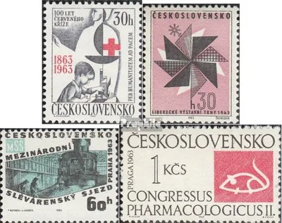 Produktbild von Briefmarken Tschechoslowakei 1963 Mi 1411,1415,1422,1423 (kompl.Ausg.) postfrisch Rotes Kreuz