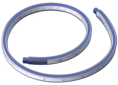 Produktbild von Alco Kurvenlineal 50 cm blau 4007735014629