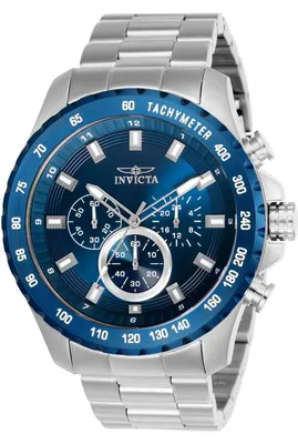 Immagine prodotto di Invicta Speedway 24212 Orologio da Uomo - Movimento al Quarzo - Acciaio Inossidabile con Quadrante Blu - 48 mm