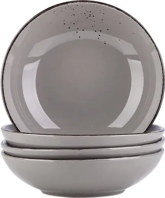 Obrázek produktu pro vancasso kameninový polévkový talíř, série Navia Jardin, 4 kusy Hluboký talíř 780 ml, Ø 20,3 cm, zemitá barva