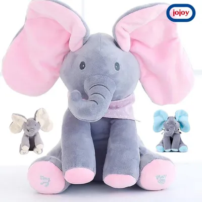 Produktbild von Singender und sprechender Elefant, interaktives und musikalisches Plüschtier - TRUMPY Rosa